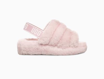 UGG Fluff Yeah Slide Womens Slippers Seashell Pink - AU 471SG